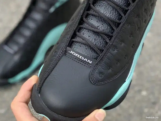 One Kick Black Air 13 Jordan Green 414571-030 Retro Island 0527